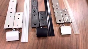 Ceiling Curtain Track Wall Mounted, Aluminum Heavy-Duty Sliding Rails for Windows, Silent Single Curtain Track System for Drapes Room Dividers Living Room Bedroom (White, 3.3ft(1m)