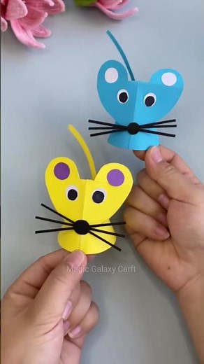 How to Make a Cute Paper Mouse | Simple Kids Craft