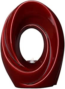 The Passage | Beautiful Handmade Cremation Urn for Adult Ashes | Handcrafted with Elegant Finishes | Decorative Urns | Urns for Human Ashes | Ceramic | Large Cremation urns (Red)