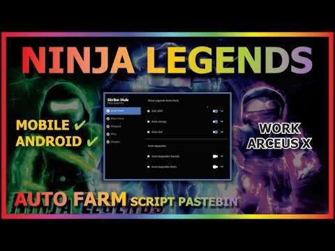 [NEW] Ninja Legends Script GUI ⚔️ Auto Farm, Auto Rank, Infinite Coins & More!