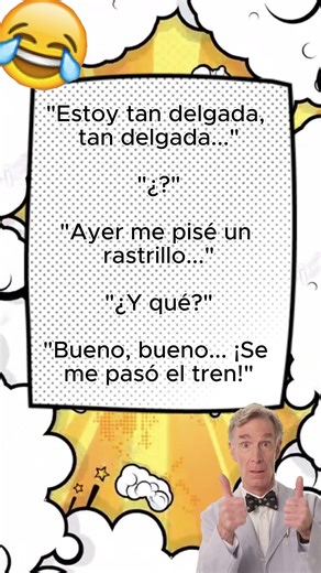 Estoy tan delgada, tan delgada... #chistesenespañol #sketches #chistes