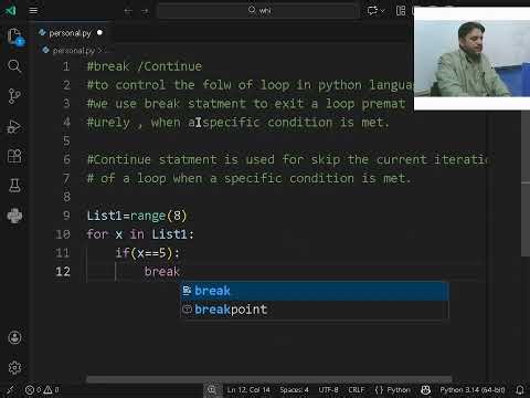 Break and Continue statemnet #8