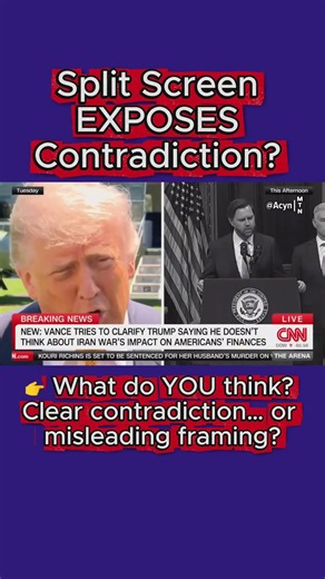 CNN Split Screen EXPOSES Contradiction? 😳📺 #Breaking