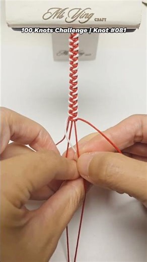 100 Knots Challenge | Knot #081🔥 | Knotting Tutorial Series #diy #macrameknot #shortstutorial