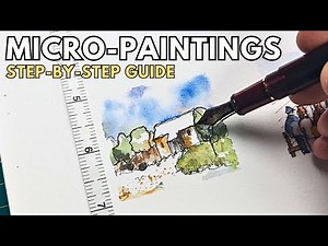 Simple Ink and Watercolour Micro-Paintings - A Step-by-Step Guide