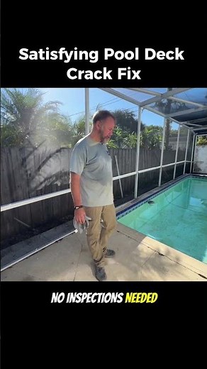 Lifted and leveled this pool deck with foam 💪📲 727-537-6025