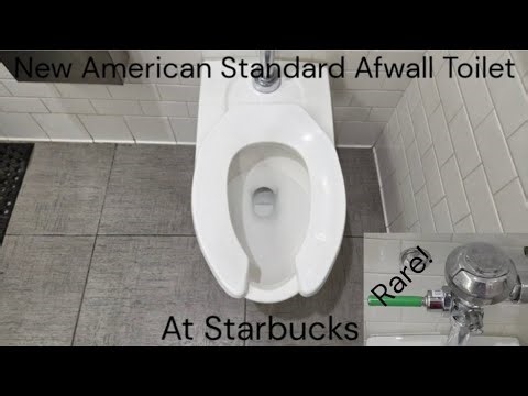 New American Standard Afwall Toilet With A Rare Find