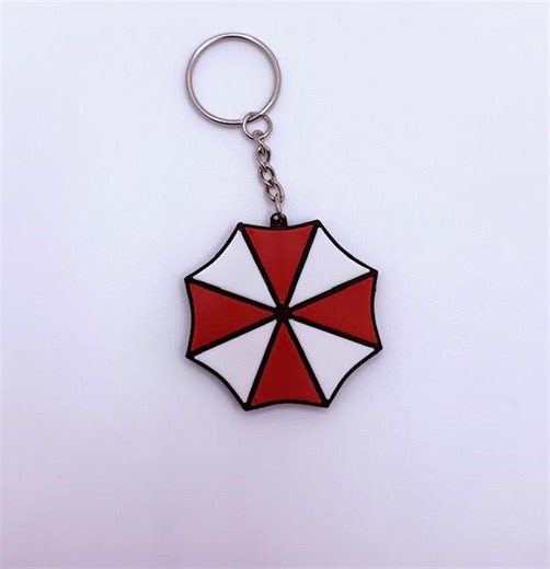 Umbrella Logo Keychain | Resident Evil Inspired Keychain | 3D Printed Gamer Gift - Etsy