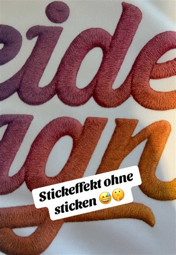 Stickeffekt im Design #dtf #meterware #druck #shirtdesign #print #freshdruck
