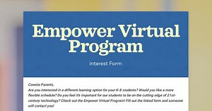 Empower Virtual Program