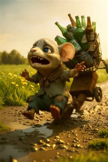 Heartbreaking ending... Poor mouse lost everything in the storm 💔🐭