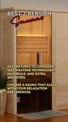 🔥 Top 2-Person Saunas for Home Wellness 2024 | Health Benefits & Buying Guide 🧖‍♀️