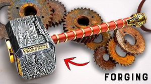 11M views · 49K reactions | I forged an incredible Damascus Thor...