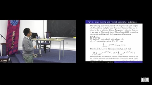 Extension theorems and some applications