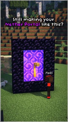 Minecraft Nether Portal Design! 🔥 #minecraft