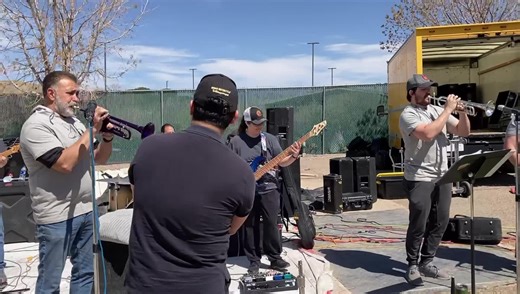 Excited to have Al Hurricane, Jr. at the ballpark tonight for a quick sound check. 🎶 Be sure to catch his pre-game concert on August 12 for Al Hurricane Tribute Night! Tickets available at https://www.ticketmaster.com/event/1E005C34A21D1A16?tfl=Albuquerque_Isotopes_Promotions-tickets-na-single_game_tickets-x0-unknown-unknown | Albuquerque Isotopes