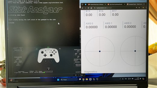 Tests of the Switch Pro Controller on hardwaretester.com give incorrect results of the gamepad stick dead zone