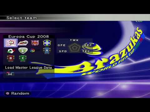 J.League Winning Eleven 10 PS2 - Brazukas World FIFA Cup 2007 season with Galvao Bueno commentary