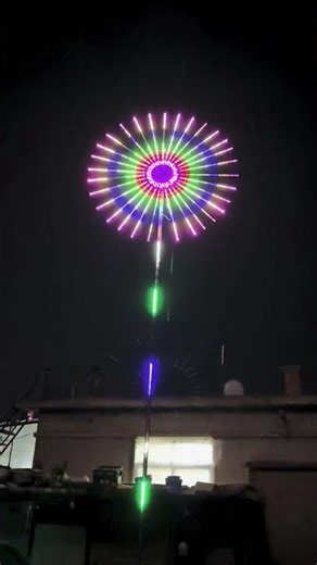 Stunning Fireworks & Light Show | The Night Sky Looks Magical