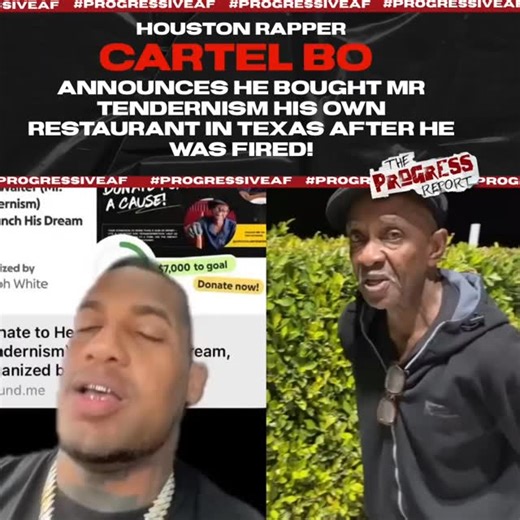 Houston rapper #CartelBo shares that he bought popular online chef and influencer Mr Tendernism his own restaurant in Texas after being fired from the same restaurant he blew up in Cali!!! 🤯 #TheProgressReport #TPRMediaGroup #Tendernism | The Progress Report