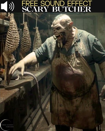 SCARY BUTCHER EVIL LAUGH #horrorsounds #horror #evillaugh #freesoundeffects #scary #creepysounds