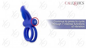 Watch CalExotics Silicone Rechargeable Dual Pleaser Enhancer on Amazon Live