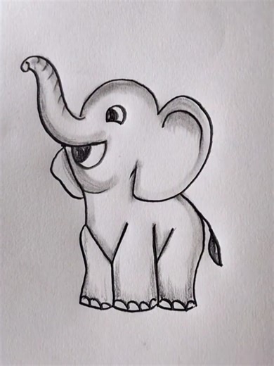 How to draw an elephant#drawing #Foryou #artistsoftiktok #arteducation#trending