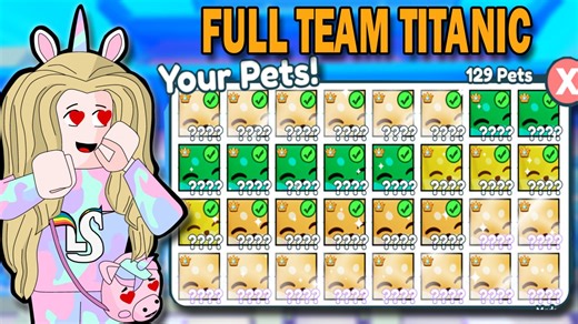 131K views · 3.1K reactions | FULL TEAM TITANIC BREAD SHIBA | Pet Simulator X - Roblox YT: https://www.youtube.com/@LadysueAlberto07 #PetSimulator #PetSimulatorX #Roblox | Ladysue Alberto | Facebook