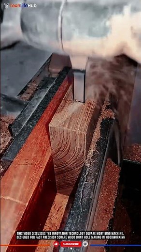 Square Mortiser Machine: Fast Precision Square Wood Joint Hole Making | Innovation Technology #tech