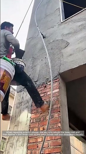 Patching Exterior Wall Stucco (Scratch & Skim Repair)
