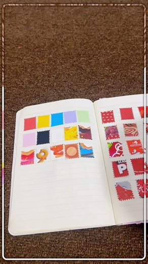 DIY Postage Stamp Punch ✂️ | Satisfying Junk Journal Craft | Mini Paper Craft ASMR #fypp #fypシ #asmr