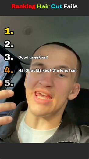 Ranking funny hair cut fails #funny #shorts #YouTube #Hair