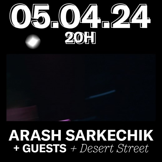 La release party du nouvel album d'Arash Sarkechik, c'est le 05 avril à La Belle Electrique. Des guests surprises et Desert Street en première partie, pour une soirée de folie ! 💫 | La Belle Electrique