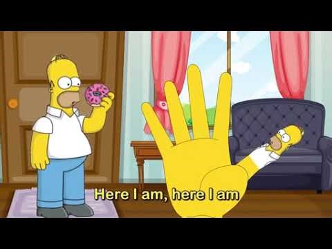 The Simpsons Finger Family Nursery Rhyme