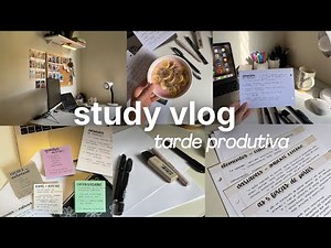 STUDY VLOG PRODUCTIVE AFTERNOON OF STUDIES | college reviews, title tips and motivation