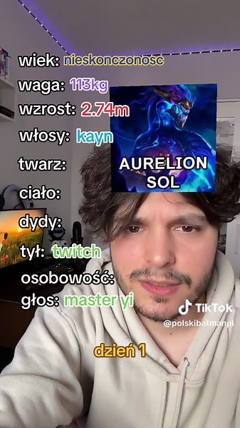 Tworzenie postaci z League of Legends - Dzień 1