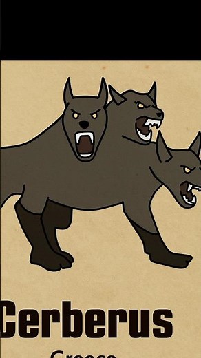 Cerberus: The Three-Headed Dog of the Underworld 🐺🔥 #MythicalBeasts