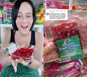 Trying Chamoy Gummy Bears | Mexican Candy Taste Test