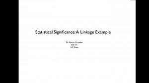 Chi-squared Example: Genetic Linkage