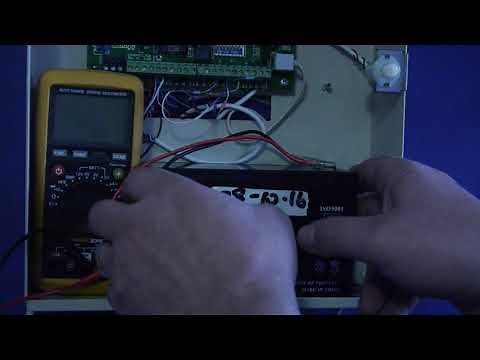 How to test an alarm system main battery