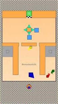 Epic Square Race 🟩🟥🟨🟦 #shorts