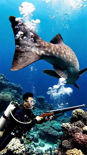 Giant Reef Grouper Turns Slowly 🐟🌊 #shorts #fishing #oceanlife #fishingvideo #fishinglife #fish