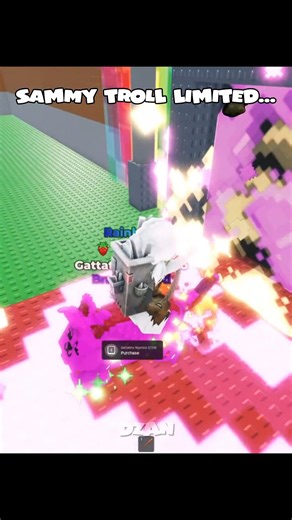 REVENGE ON SAMMY TROLL LIMITED MEOWL #roblox #99nights #sehar #usa #99nightintheforest #gaming | STUD 1