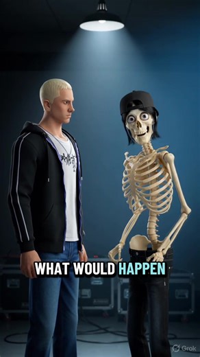 Skeleton Meets Slim Shady #brainrot #skibiditoilet #animation #foodstory #67