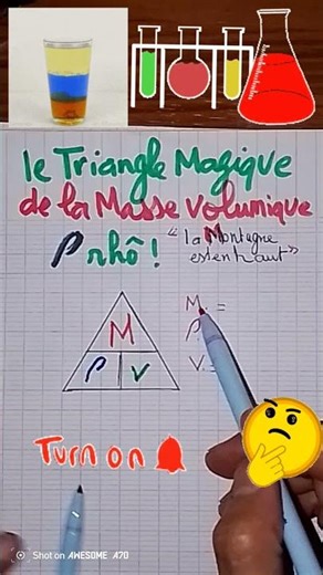 Calculating Density #the magic triangle#maths -physics#education
