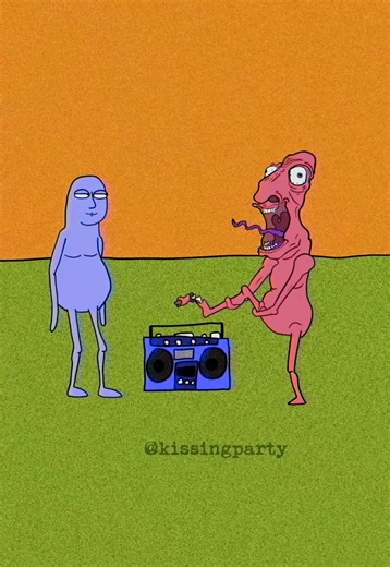 Kissing Party Animation: Relatable Moments in Daily Life