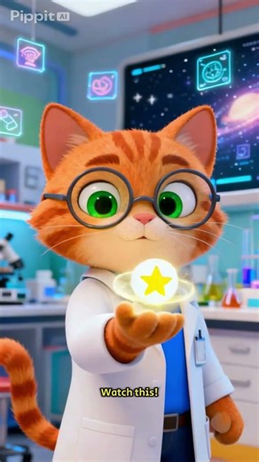😺 This smart cat explains what a black hole is!How can it suck everything in? 😱🌌Watch till the end!