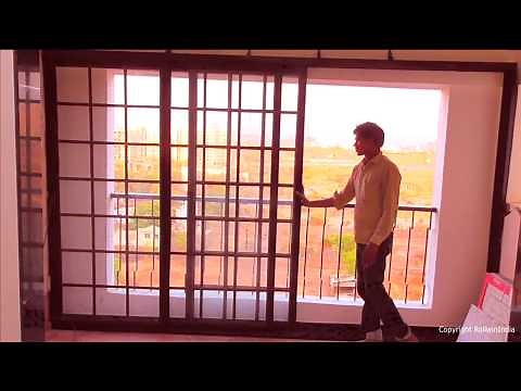 Grill-Glass Sliding Door