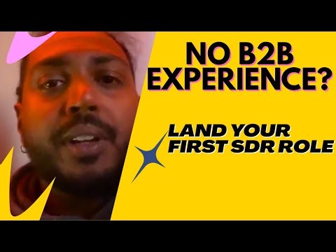 How I Landed My First Tech Sales SDR Role (with No B2B Experience)