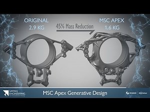 Using MSC Apex Generative Design with Motsumi Cars to reduce the wheel hub mass by 45%